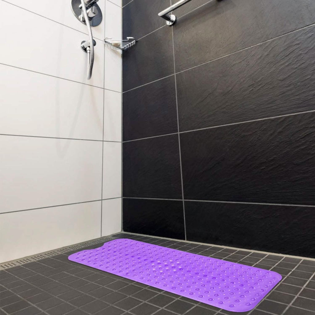 Tapis de douche antidérapant de massage antibactérien avec ventouses