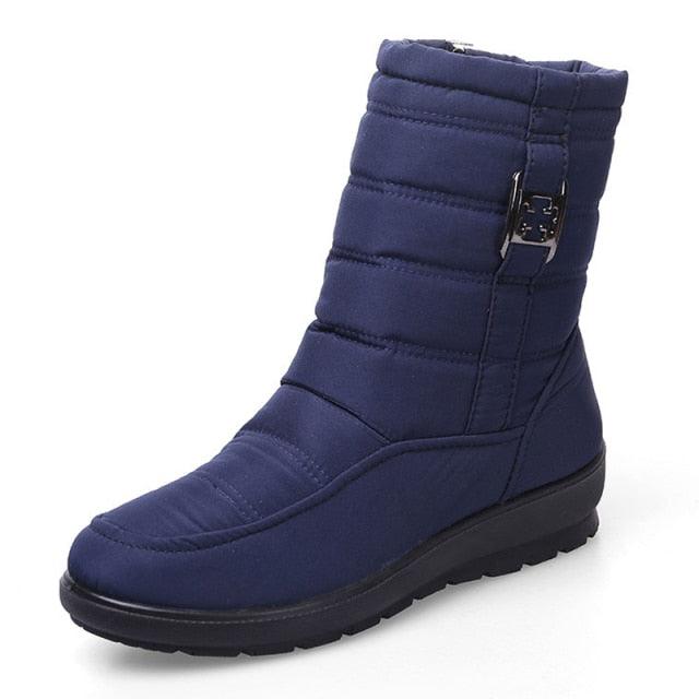 Bottes de Neige Antidérapantes Nouvelles Bottes d'Hiver Chaudes pour Femmes Chaussures Imperméables d'Hiver pour Femmes Plus Bottes en Coton Velours Doublure Chaude Confortables Antidérapantes Bottines de Randonnée en Plein Air Chaussures à Plateforme