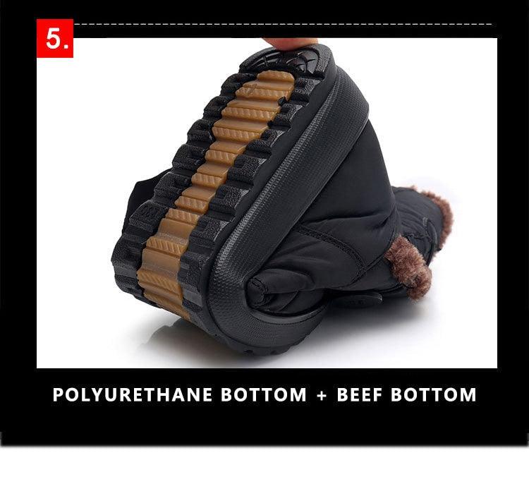 Bottes de Neige Antidérapantes Nouvelles Bottes d'Hiver Chaudes pour Femmes Chaussures Imperméables d'Hiver pour Femmes Plus Bottes en Coton Velours Doublure Chaude Confortables Antidérapantes Bottines de Randonnée en Plein Air Chaussures à Plateforme