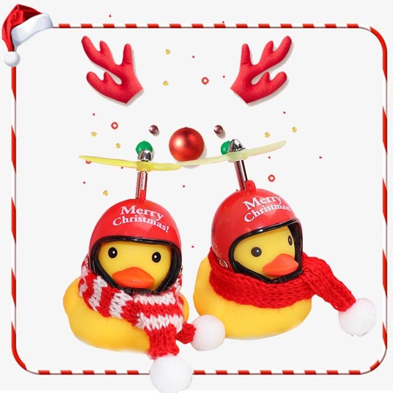 Casque Hélice Normal Canard Debout Brise-Vent Petit Canard Jaune Moto Vélo Éclairage Accessoires Vélo Caoutchouc Canard Jaune Jouet Ornements Vélo Canard Jaune Avec Casque Approprié Décorations Cool
