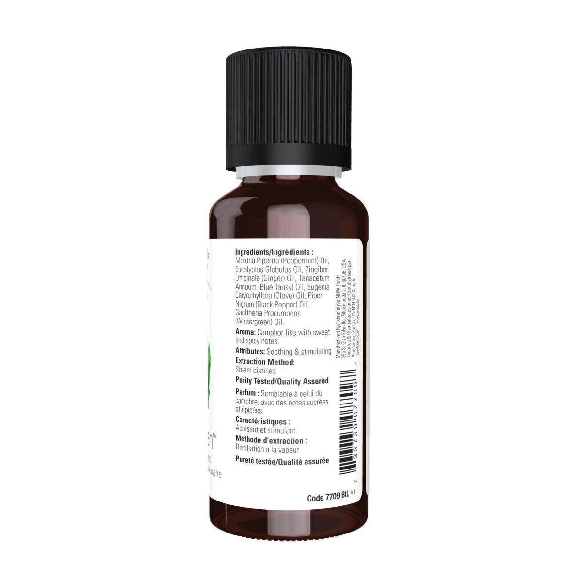 NOW Solutions Huiles essentielles, Mélange d'huiles essentielles Muscle Zen pour massage sportif, Distillé à la vapeur, 30 ml