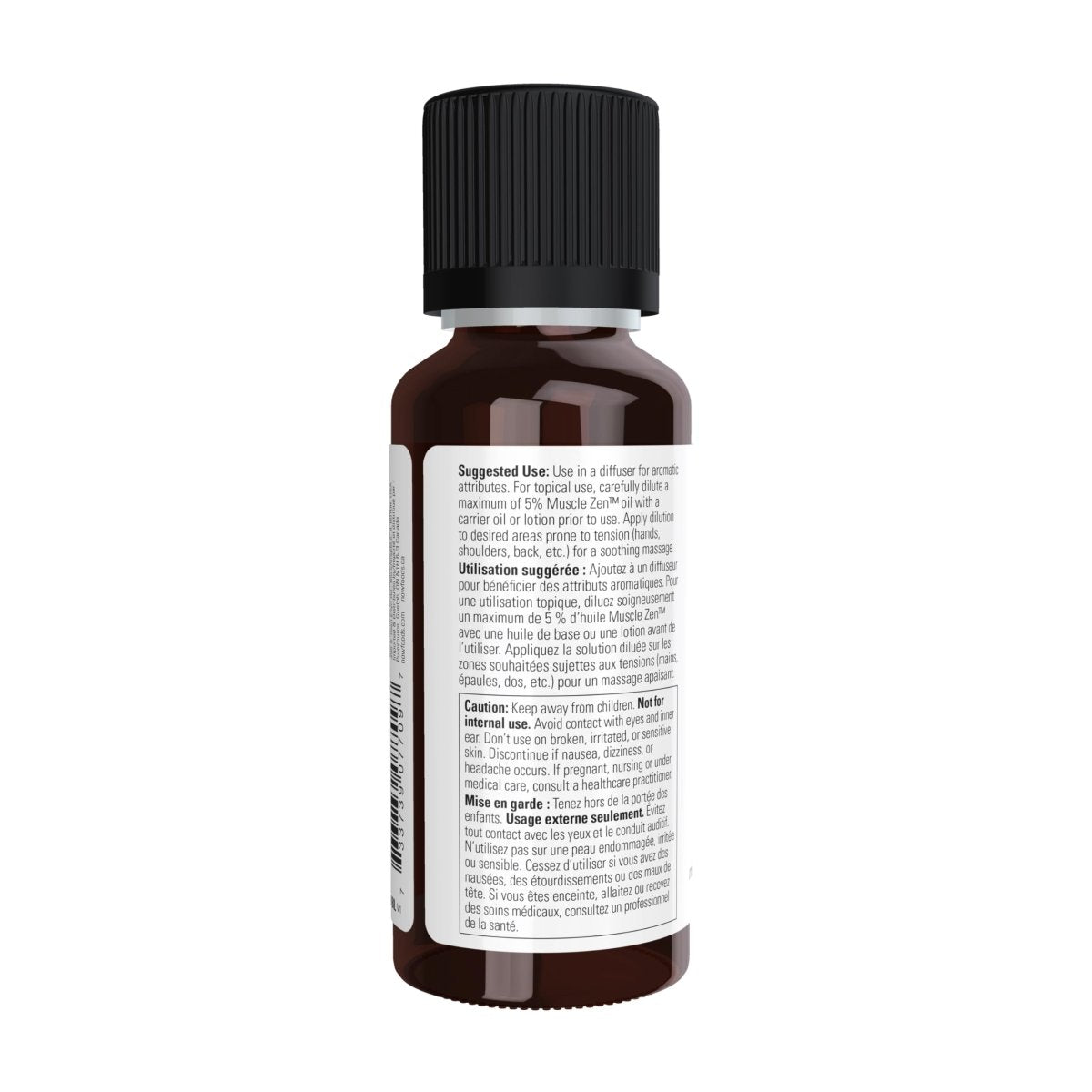 NOW Solutions Huiles essentielles, Mélange d'huiles essentielles Muscle Zen pour massage sportif, Distillé à la vapeur, 30 ml