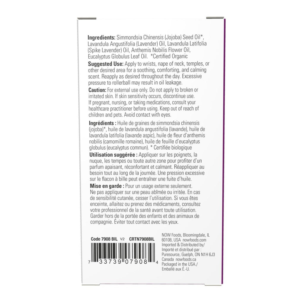 Now Essential Oils Mélange d'Huiles Essentielles Zen Ten Roll-On 10ml - 7909