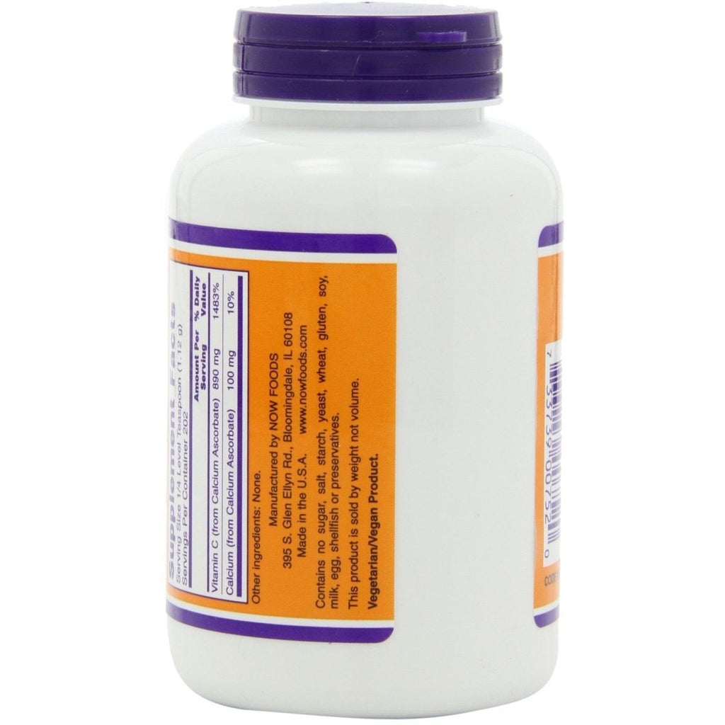 NOW Foods Ascorbate de Calcium en Poudre - 8 oz