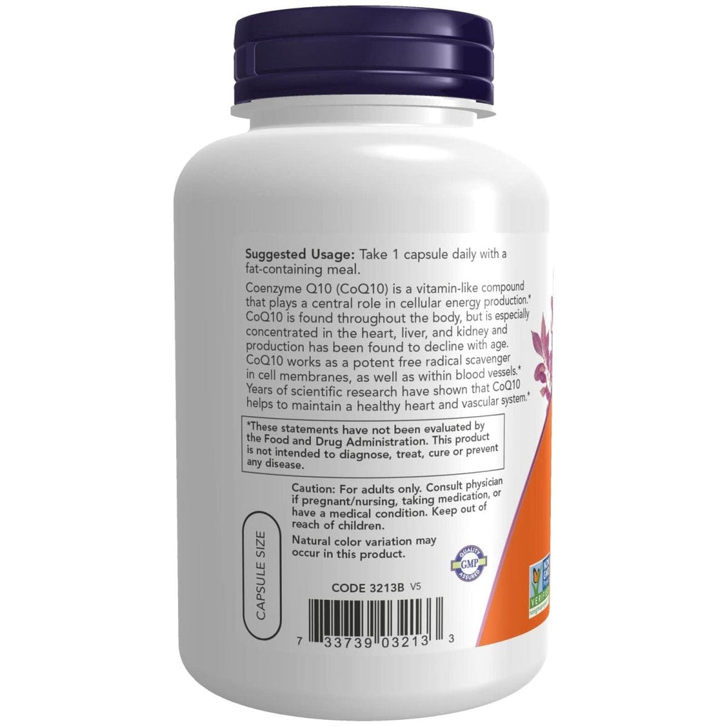 Now Foods CoQ10 100 mg avec baies d'aubépine 180 Vcaps - 3213