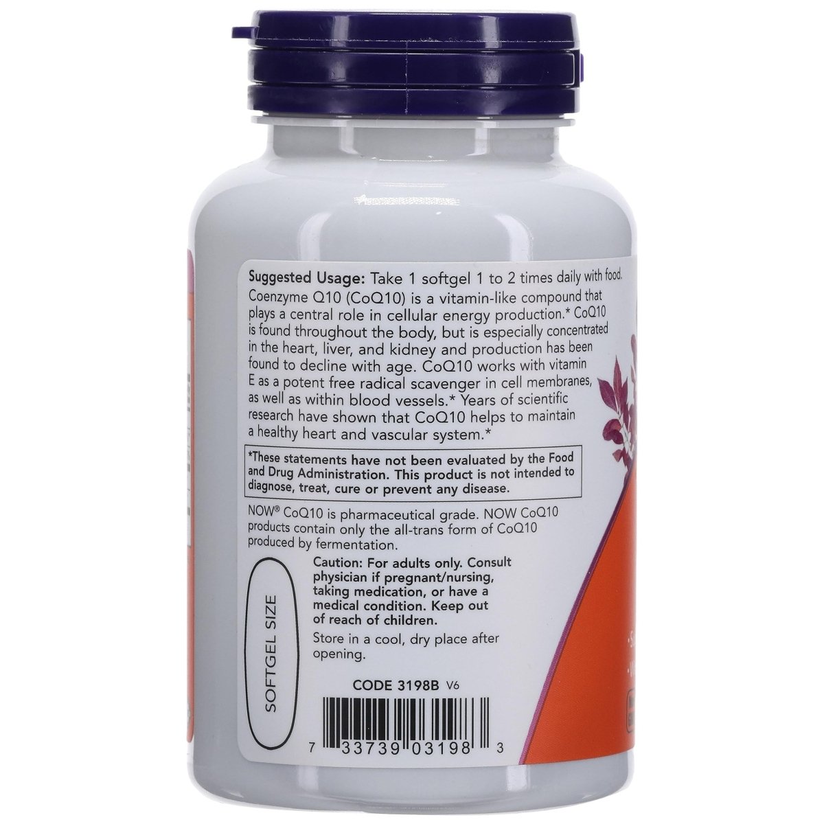 Now Foods CoQ10 400 mg 60 Gélules - 3198