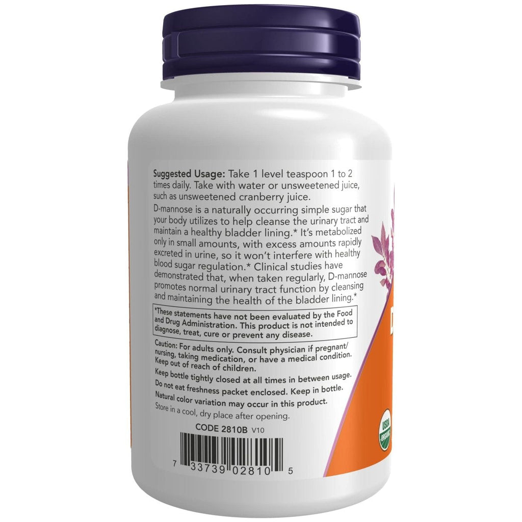 Now Foods D-Mannose Poudre Pure Bio 3oz - 2810
