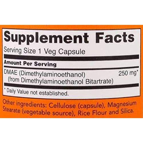 Now Foods DMAE 250 mg 100 gélules végétales - 3090