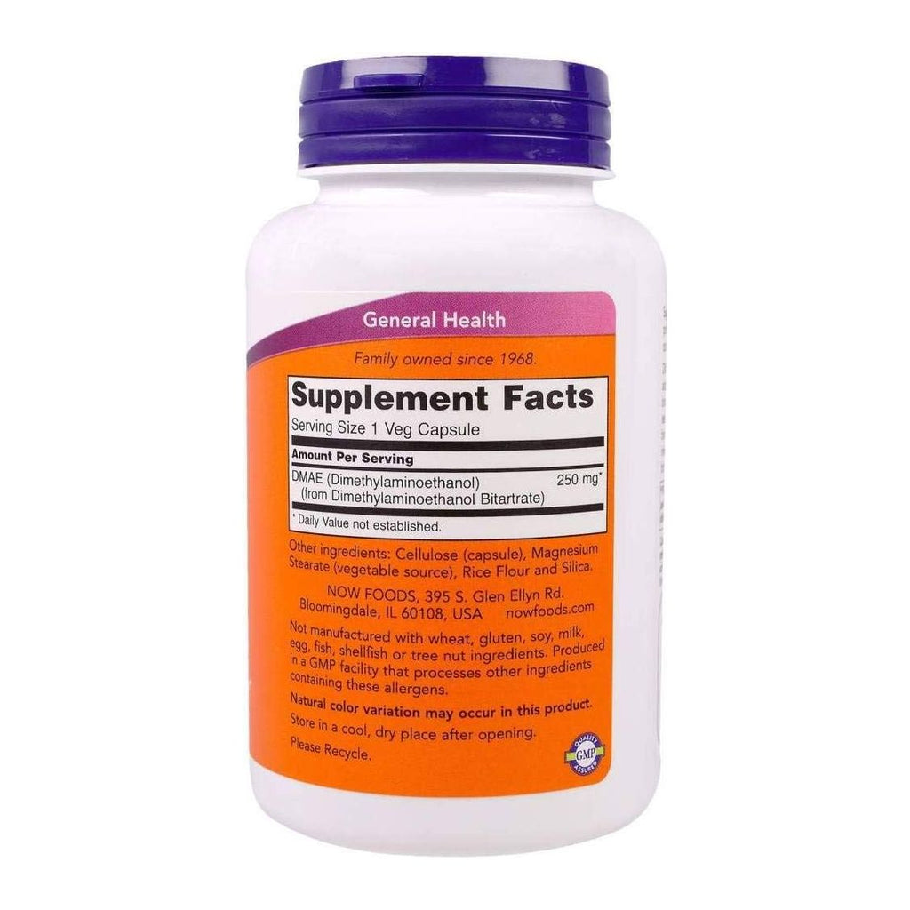 Now Foods DMAE 250 mg 100 gélules végétales - 3090