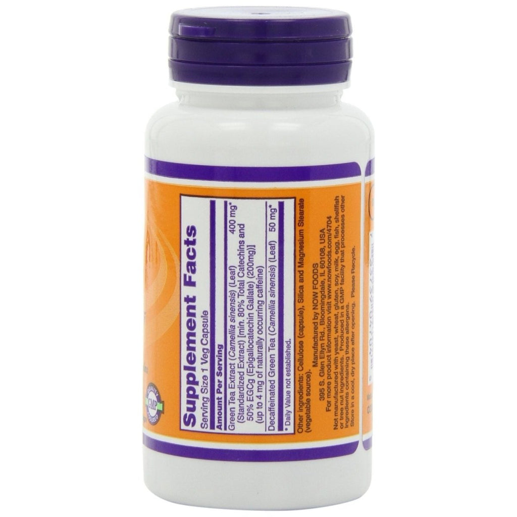 Extrait de thé vert EGCg 400 mg 90 Veg Capsules Now Foods - 4704