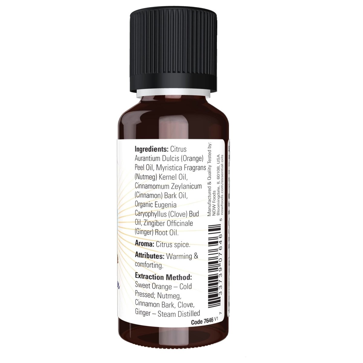 Huiles essentielles Now Foods Cidre épicé 30ml