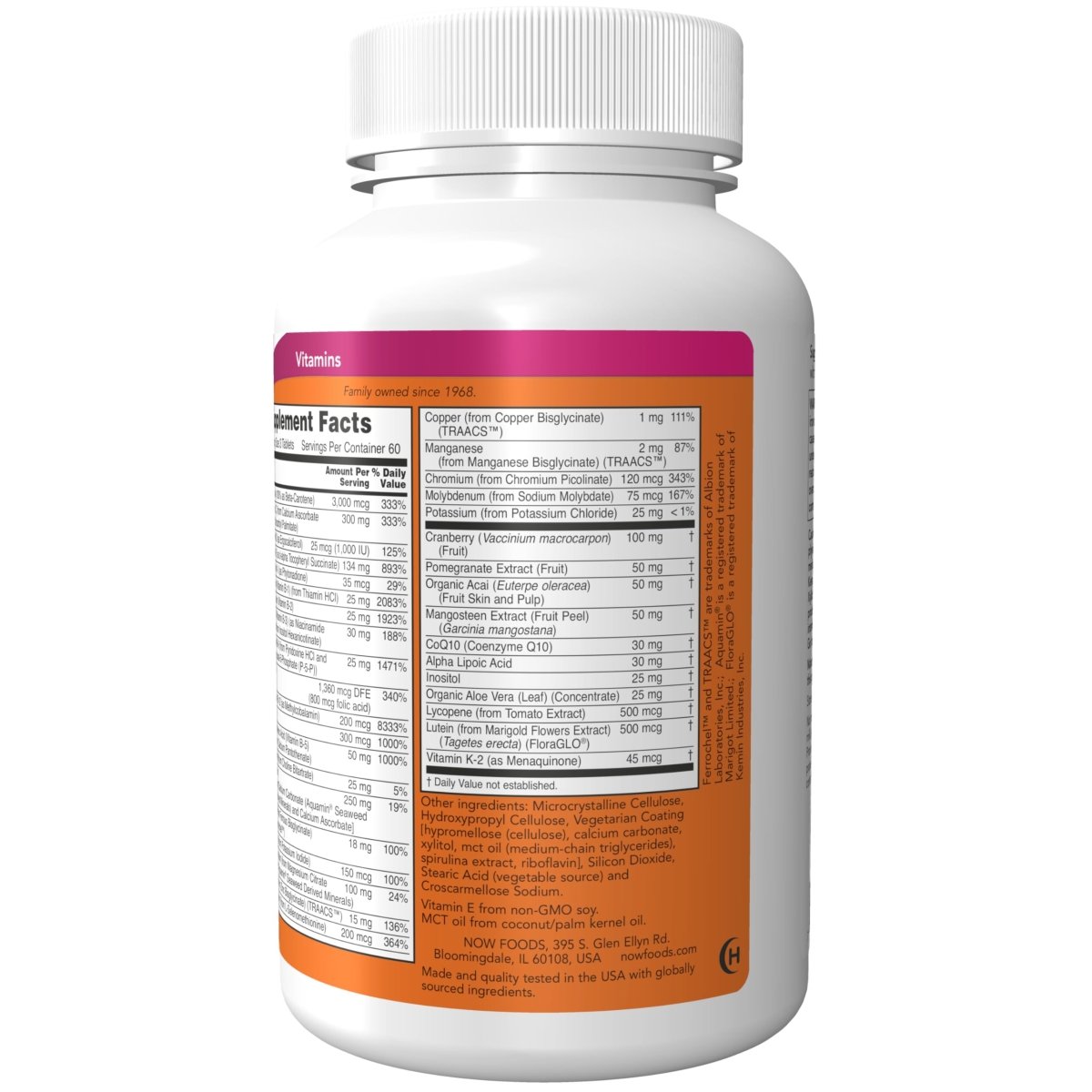 Now Foods Eve Vitamines Multiples pour Femmes 180 Comprimés - 3797