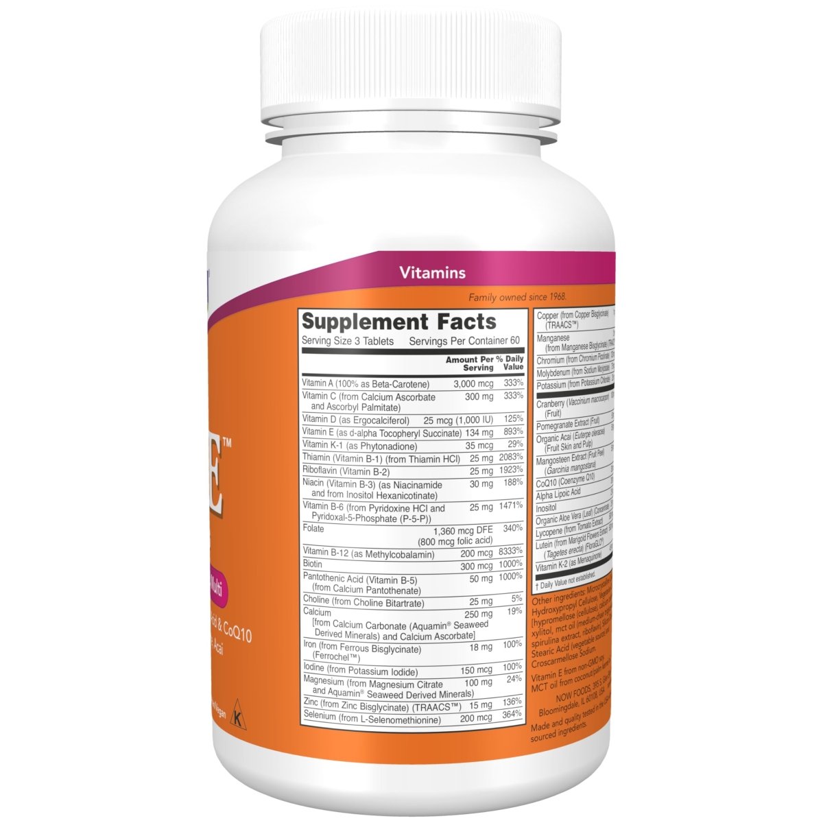 Now Foods Eve Vitamines Multiples pour Femmes 180 Comprimés - 3797