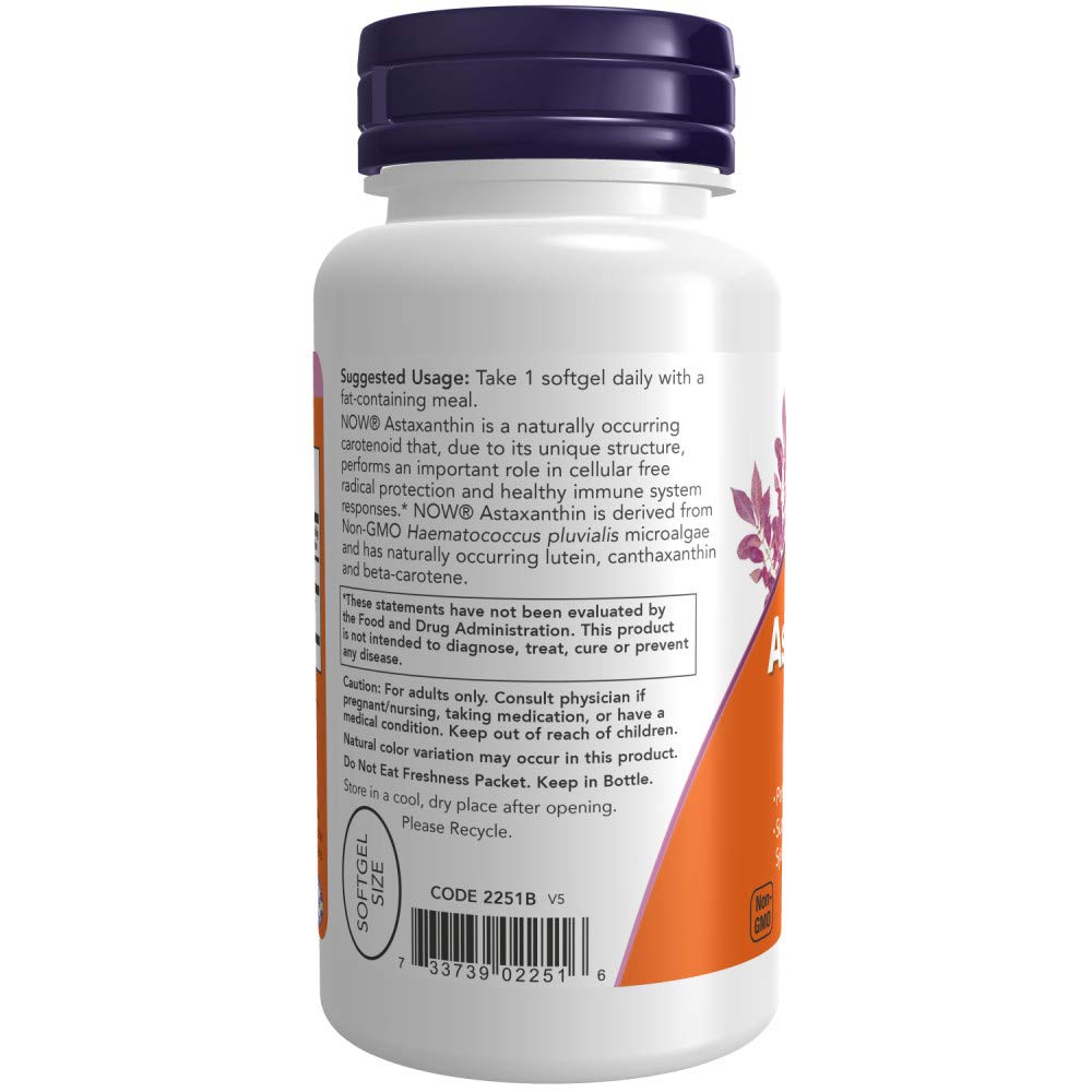 Now Foods Astaxanthine Force Maximale 10mg 60 Gélules - 2251