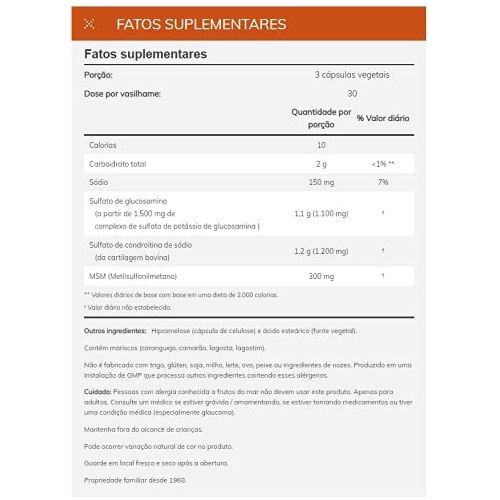 Now Foods Glucosamine et Chondroïtine avec MSM 90 gélules végétales - 3170