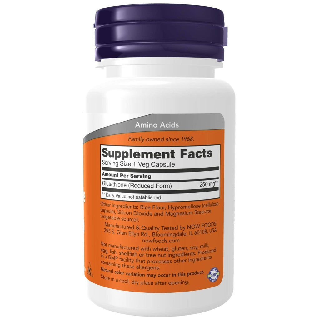 Now Foods Glutathion 250 mg 60 Vcaps - 0096