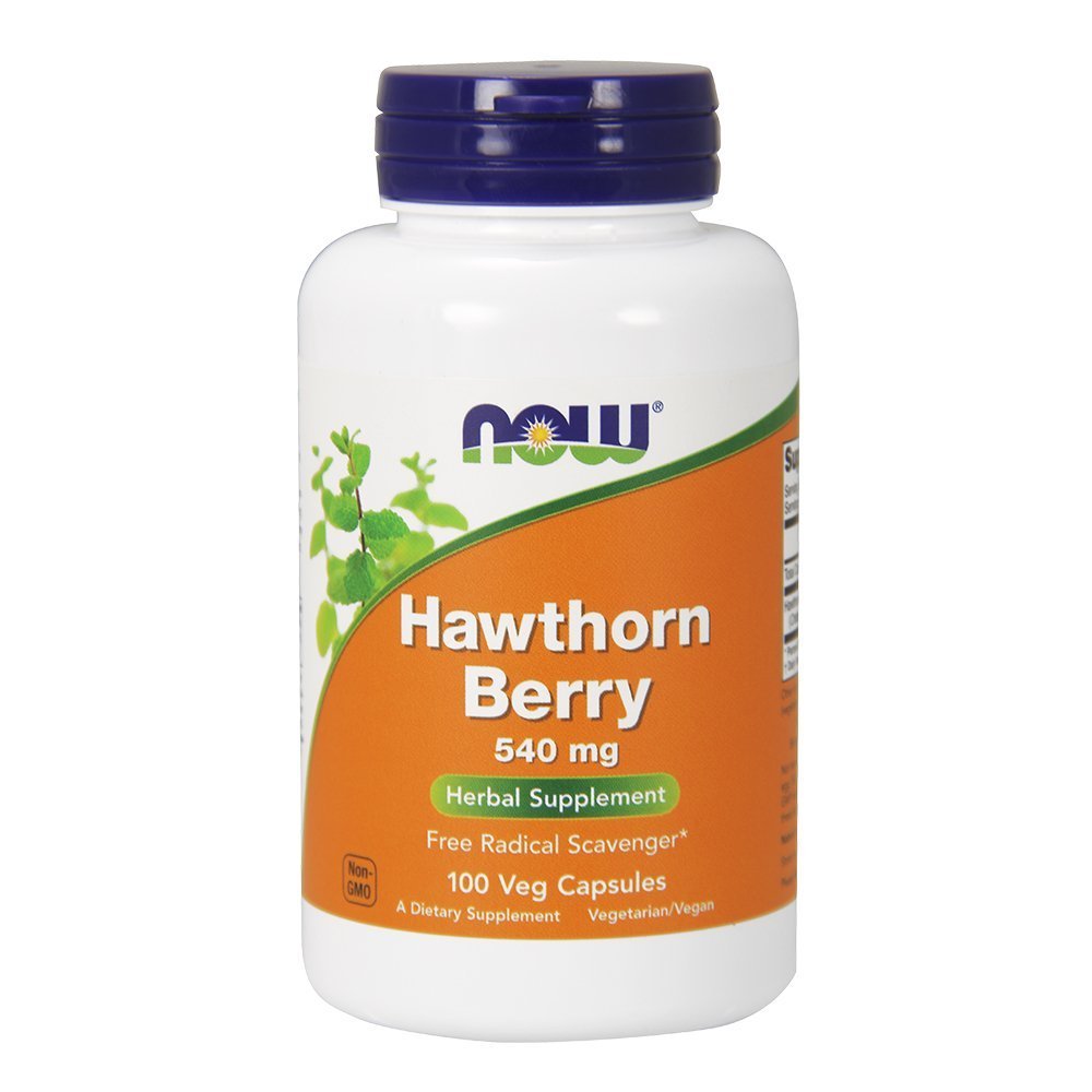 NOW Foods Baies d'Aubépine 540 mg, 100 Gélules Végétales (Lot de 2)
