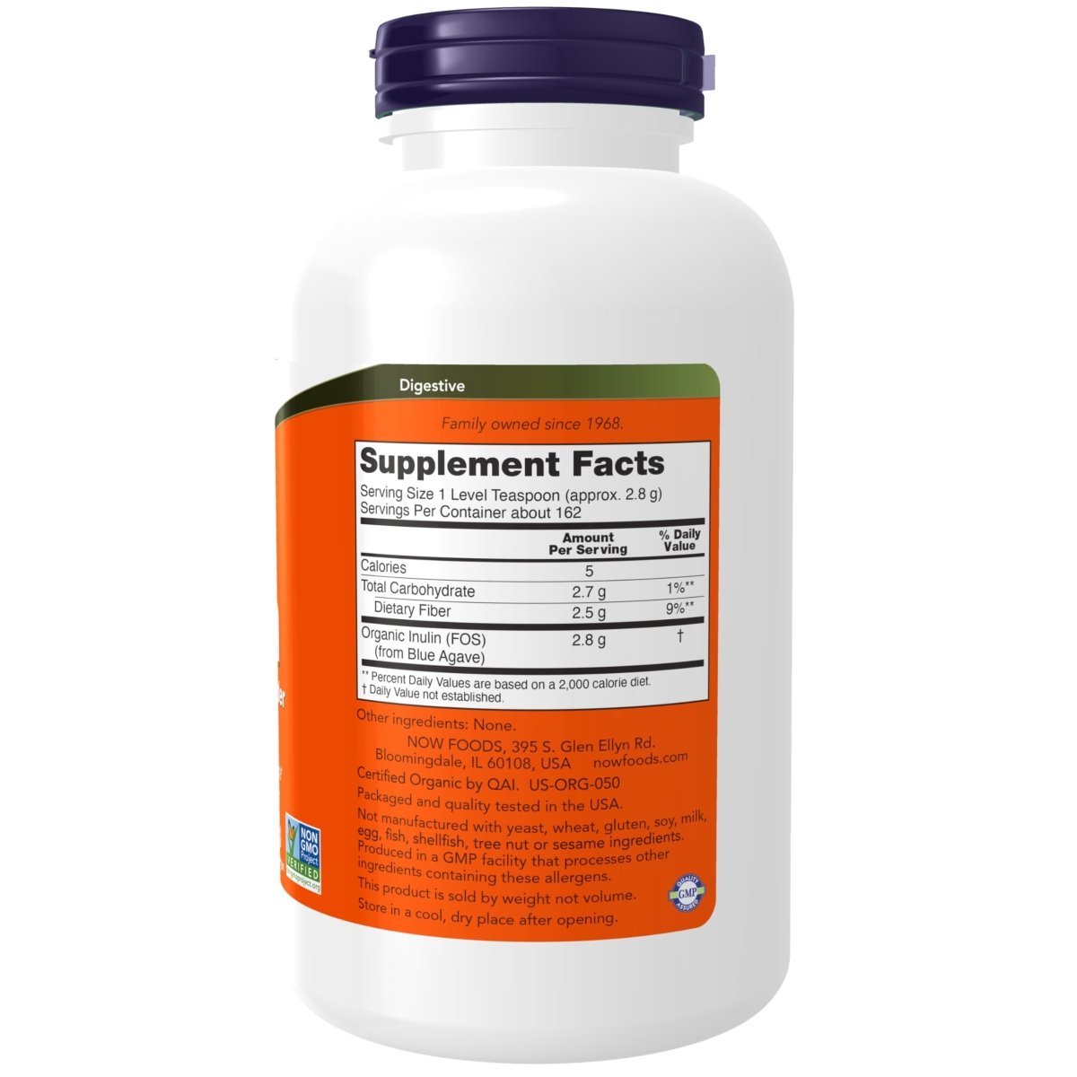 Now Foods Inuline Prébiotique Poudre Pure Biologique 1 Livre - 2951