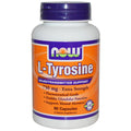 Now Foods L-Tyrosine 750 mg Extra Fort 90 Vcaps - 0165