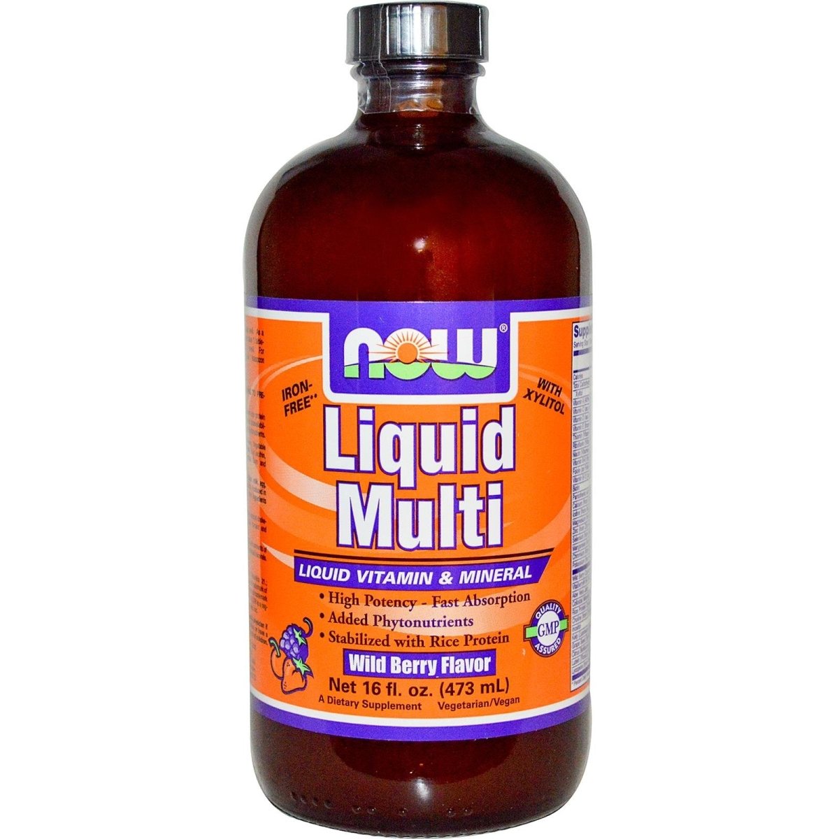 Now Foods Liquid Multi Wild Berry Flavor 16oz - 3773