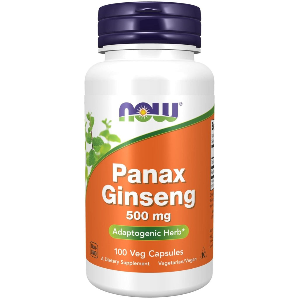Now Foods Ginseng Panax 500 mg 100 gélules végétales - 4012