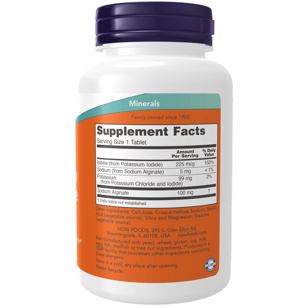 Now Foods Potassium plus Iodine 180 comprimés - 1452 - 32 SUR WALMART
