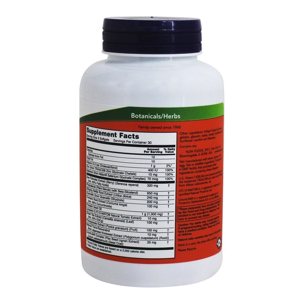 Now Foods Santé de la prostate Force clinique 90 gélules – 3348
