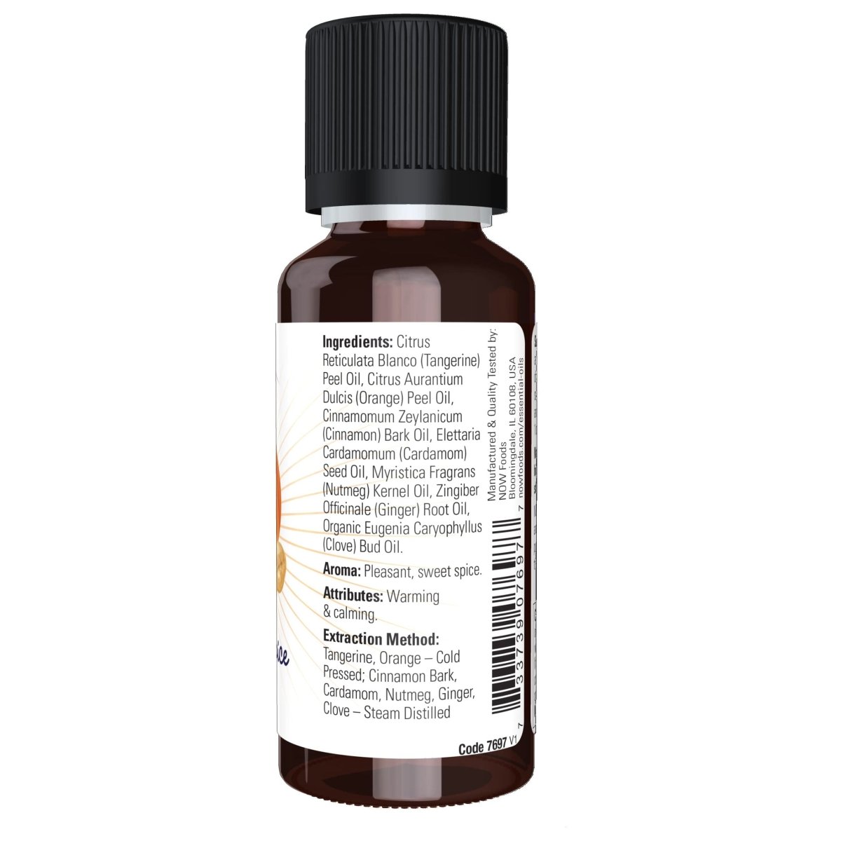 Mélange d'huiles d'automne épicées à la citrouille Now Foods 30ml