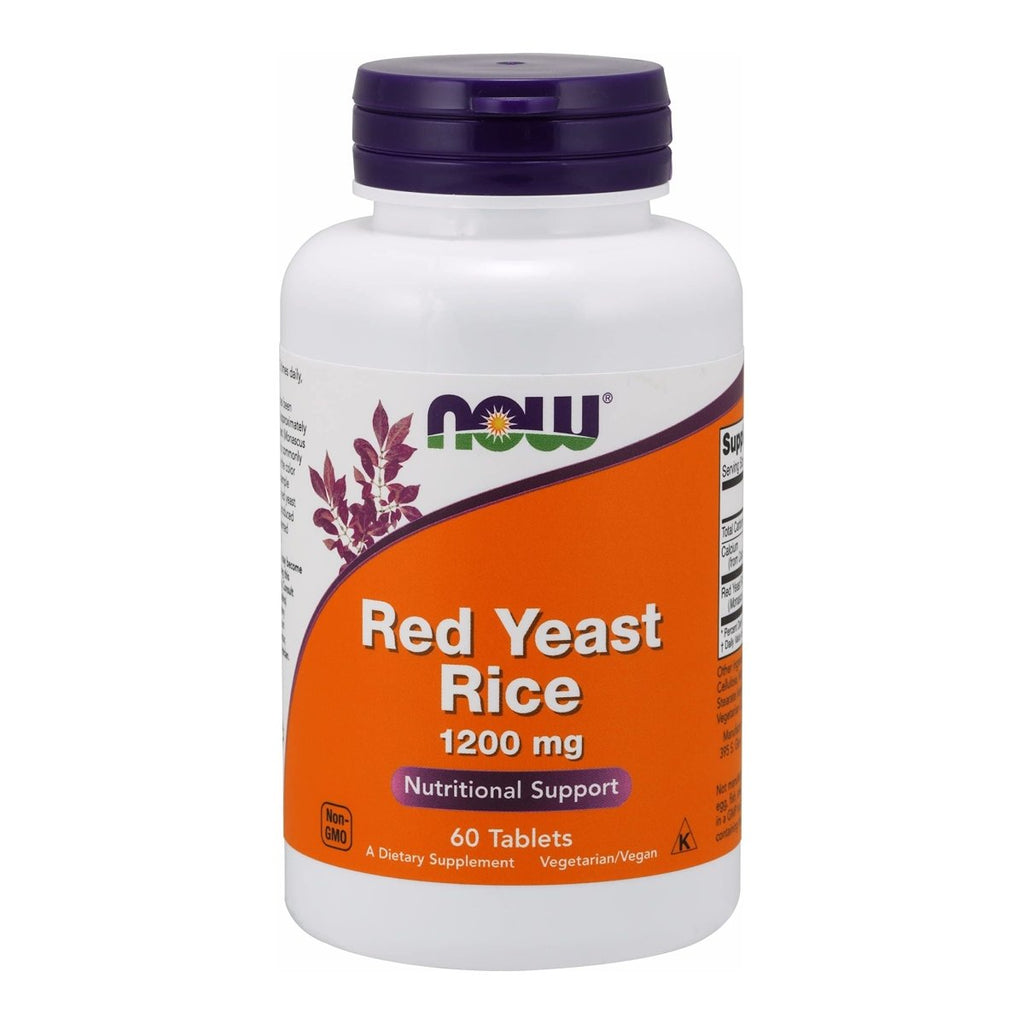 Now Foods Riz Rouge Levure 1200 mg 60 Comprimés - 3504