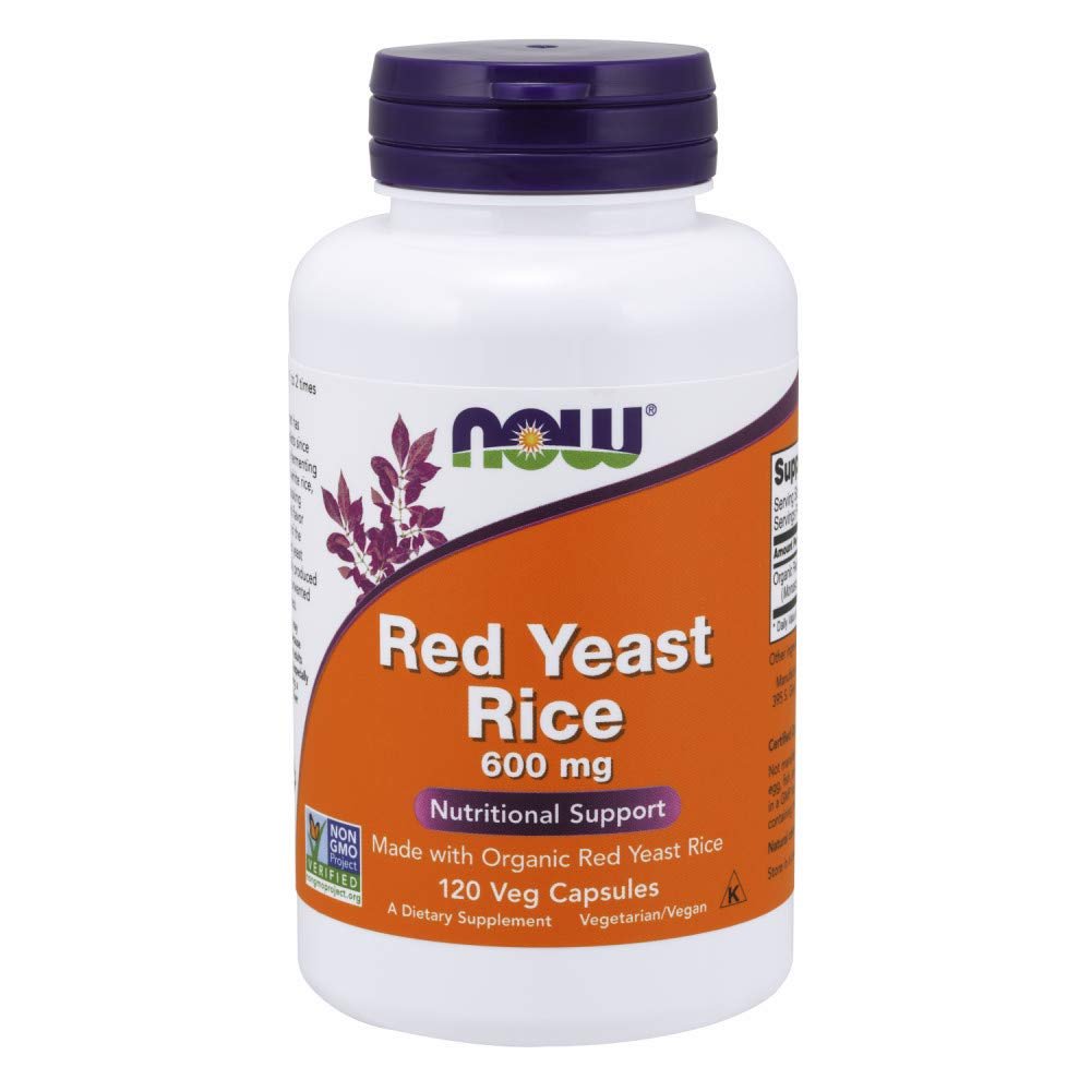Now Foods Riz Rouge Fermenté 600 mg 120 Vcaps - 3501