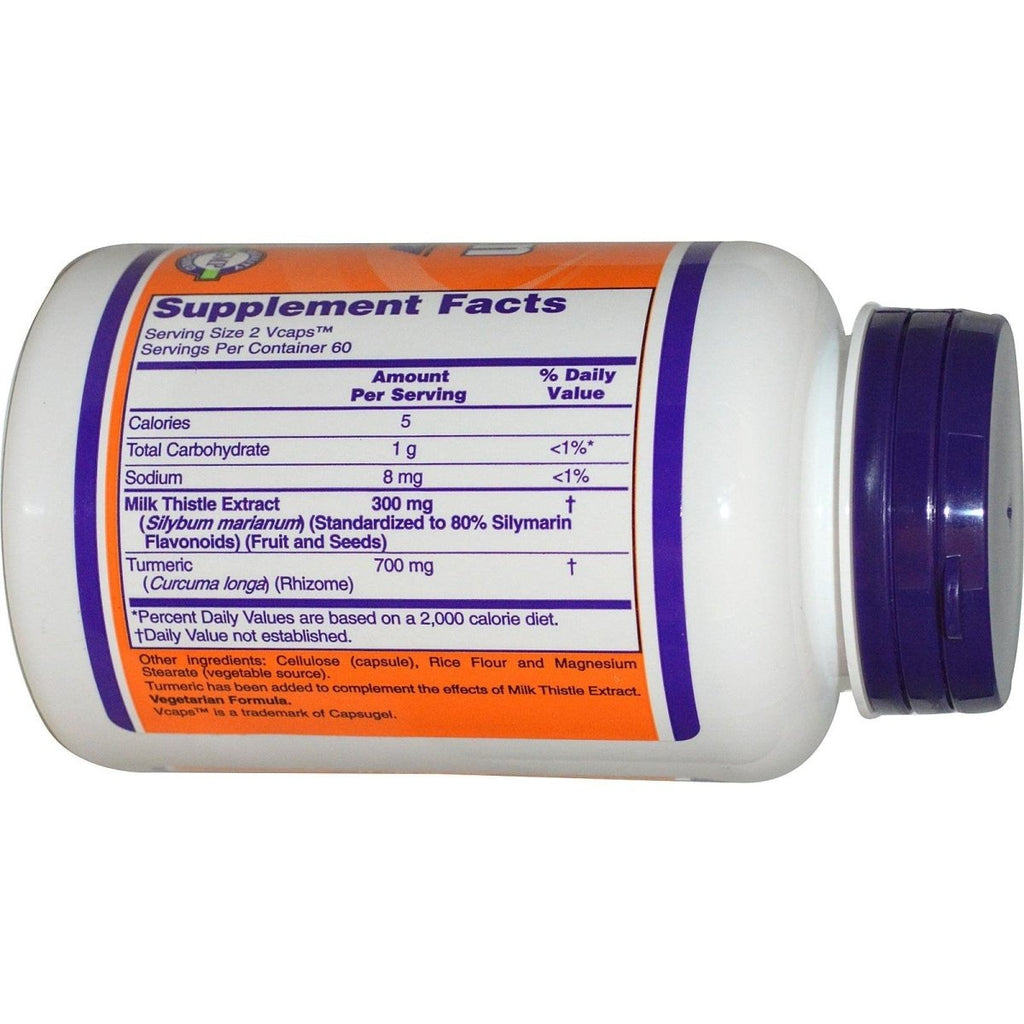 Now Foods Silymarine Chardon-Marie Extrait 150 mg 120 Gélules Végétales - 4737