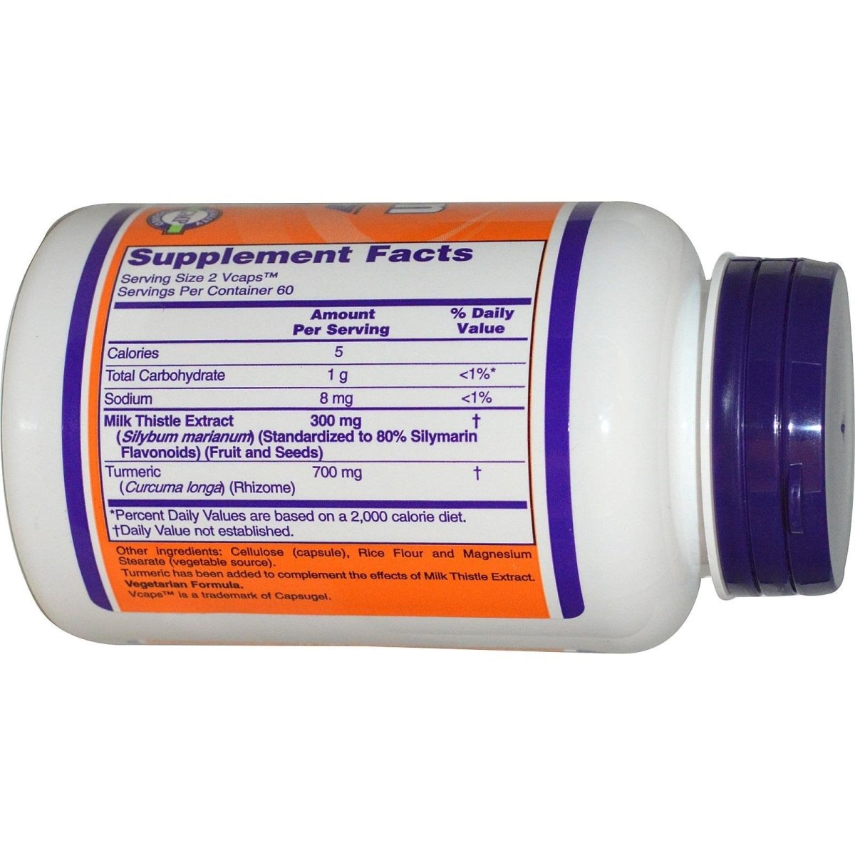 Now Foods Silymarine Chardon-Marie Extrait 150 mg 120 Gélules Végétales - 4737