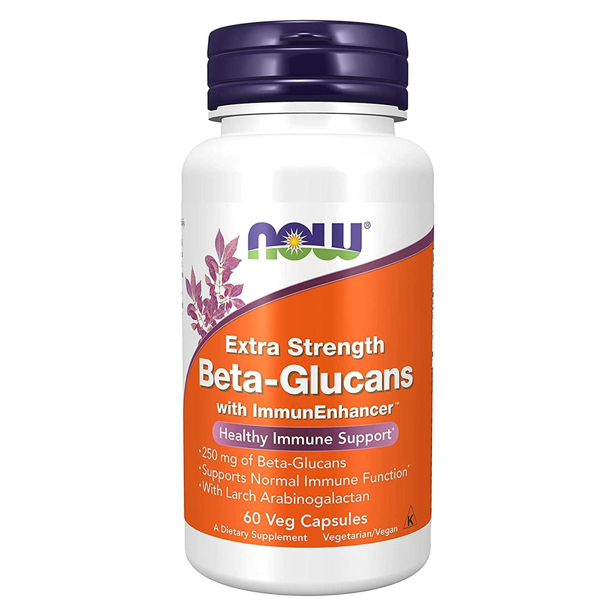 Now Foods Bêta-glucanes Extra Forts avec ImmunEnhancer 60 Vcaps - 3033 - Lot de 2