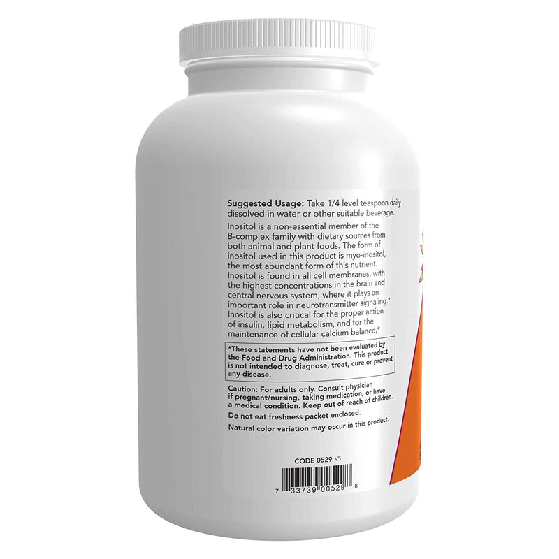 Maintenant Aliments Inositol Poudre Végétarienne 1 Livre - 0529