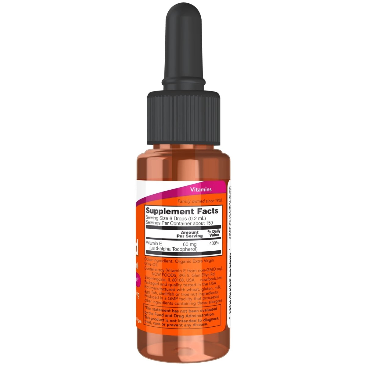 Now Foods Vitamine E Liquide 30 ml - 0910
