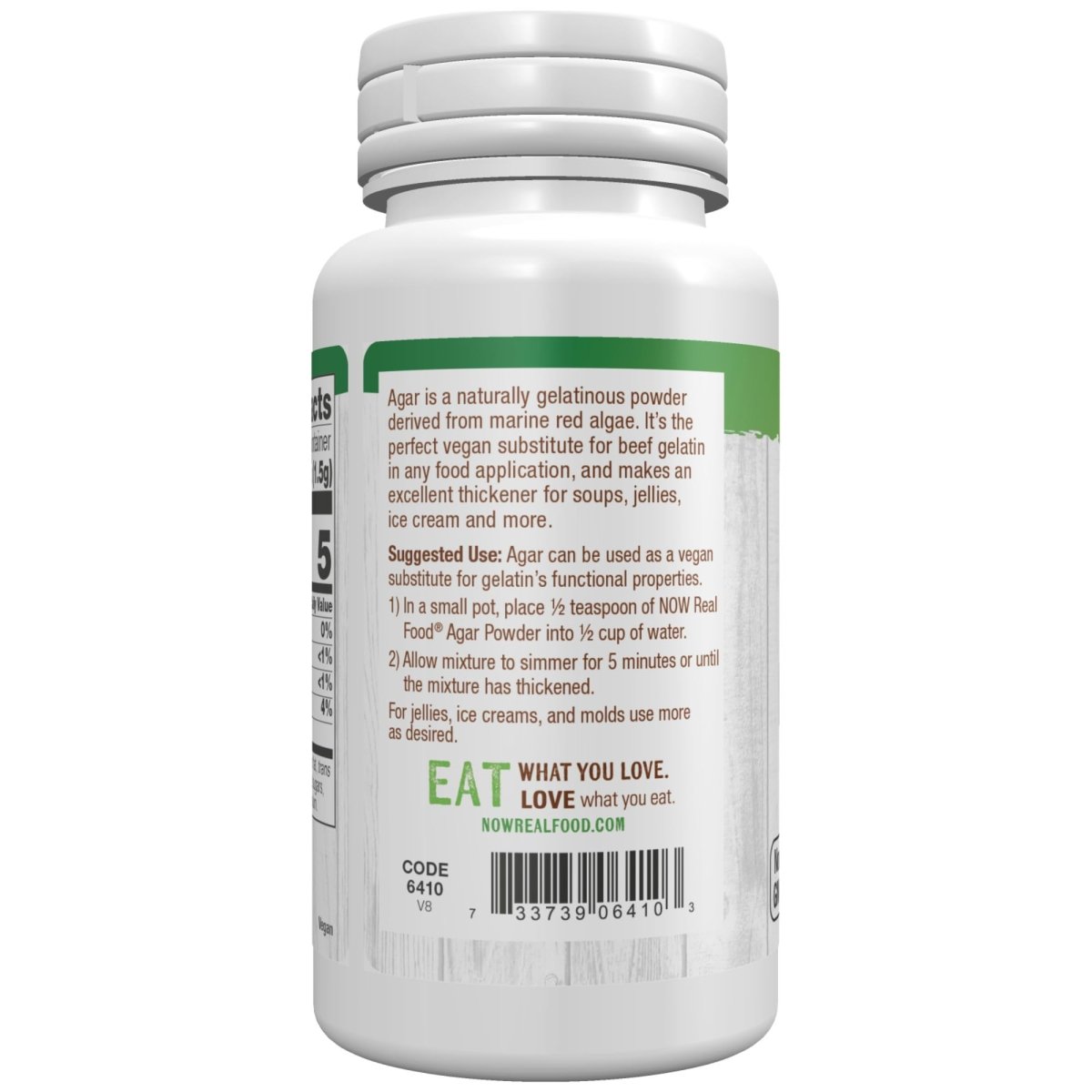 Now Real Food Poudre d'agar-agar 57 g - 6410