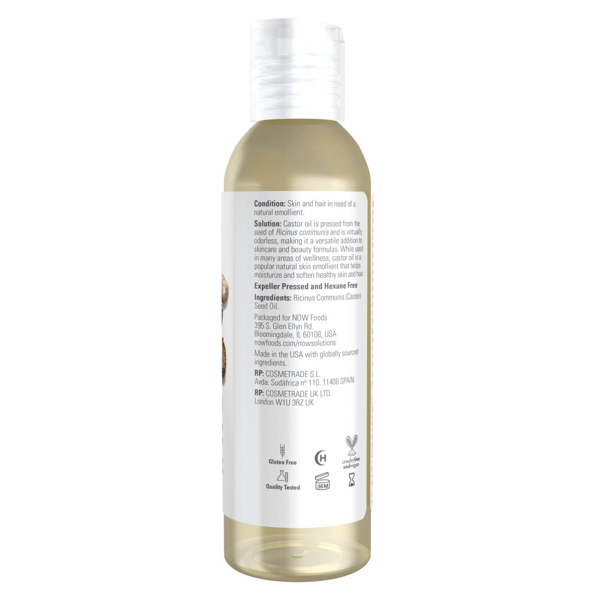 Now Solutions Huile de ricin 118 ml - 7679