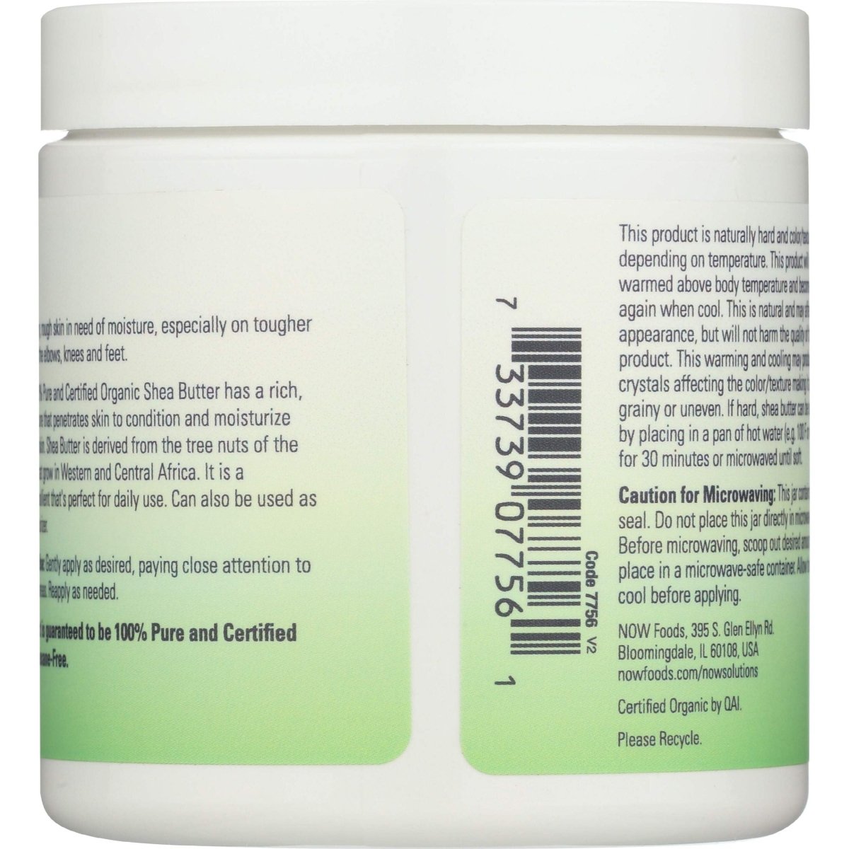 Now Solutions Beurre de Karité Biologique et Pur 207ml - 7756
