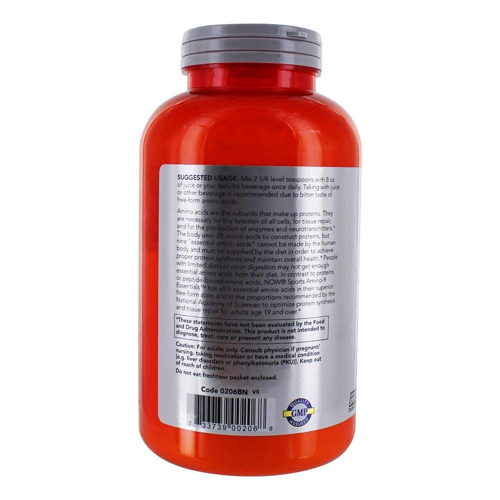 Now Sports Amino-9 Essentials Poudre 330g 11.64oz - 0206