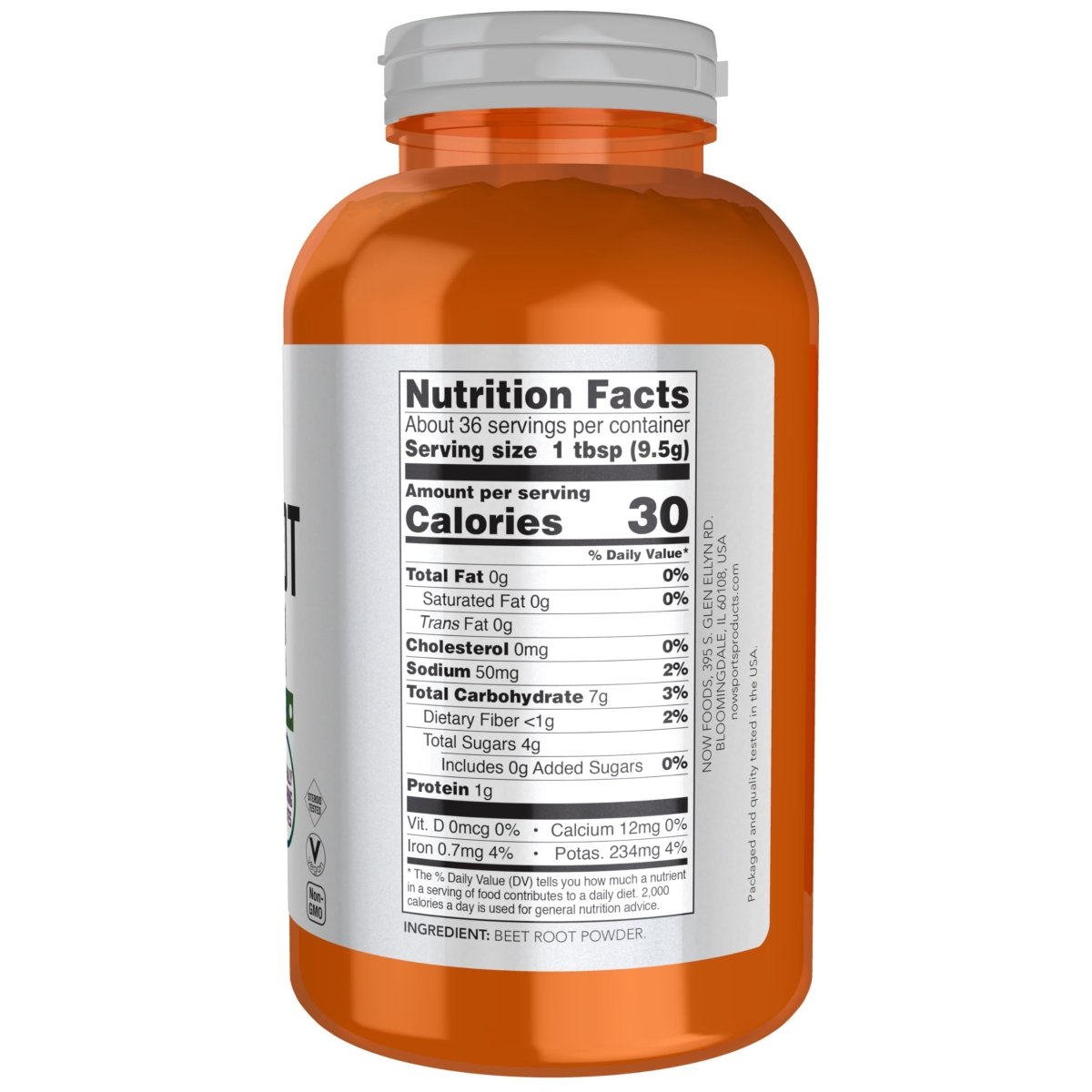 Poudre de Betterave Now Sports 340g - 5055