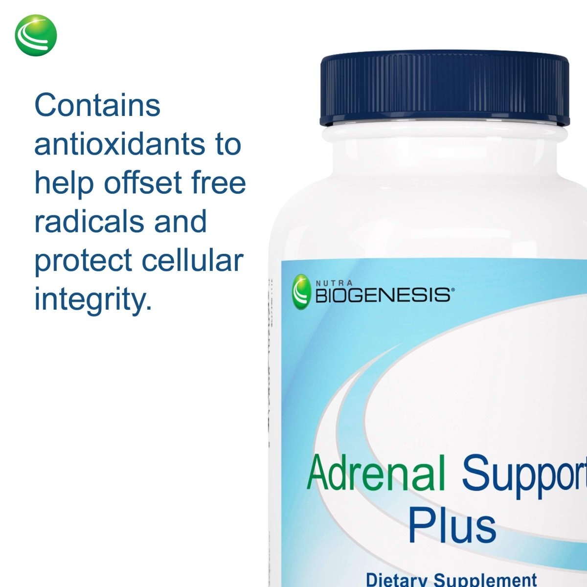 Nutra BioGenesis - Soutien des surrénales Plus - Prégnénolone, DHEA, herbes et micronutriments pour aider à soutenir la fonction surrénale - 60 gélules