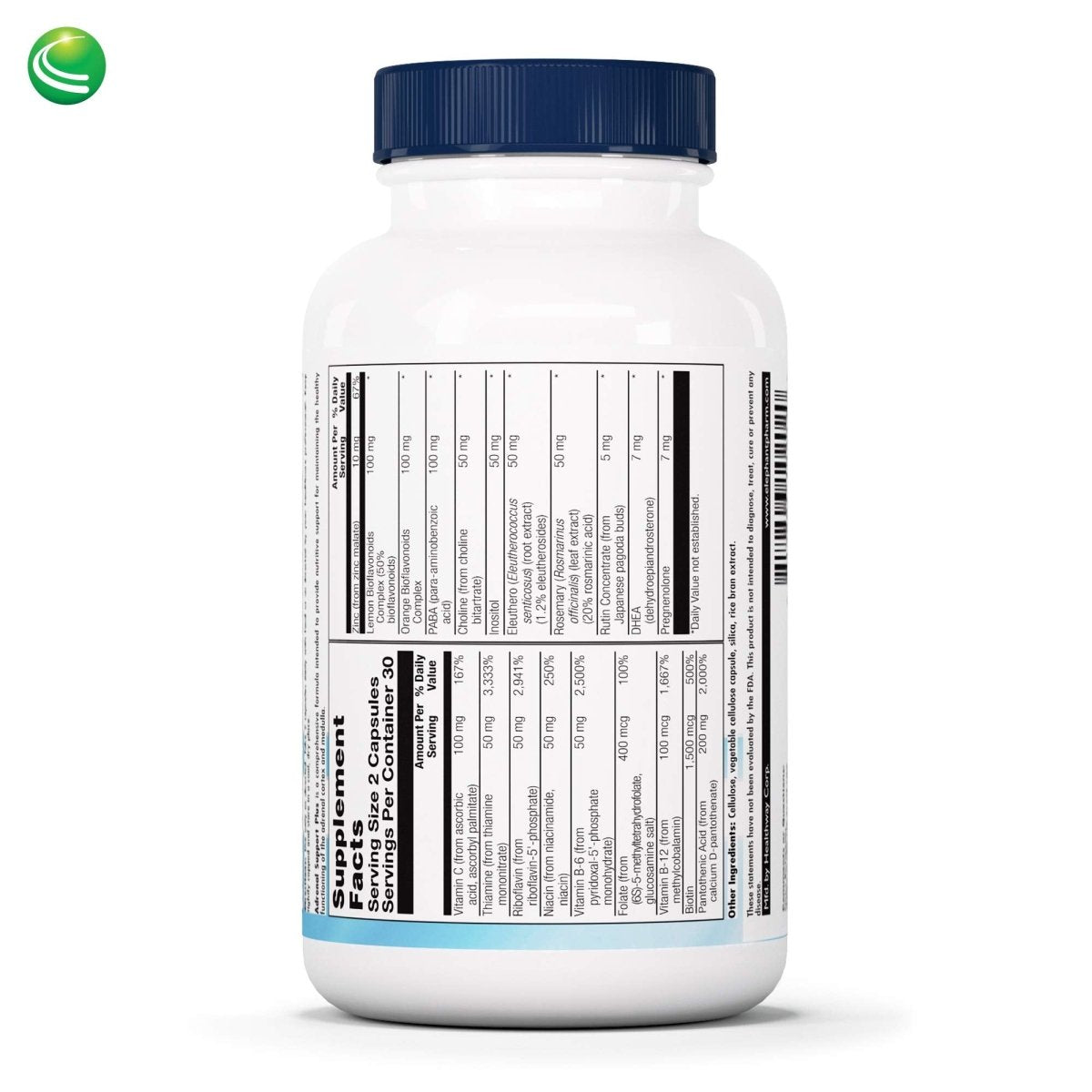 Nutra BioGenesis - Soutien des surrénales Plus - Prégnénolone, DHEA, herbes et micronutriments pour aider à soutenir la fonction surrénale - 60 gélules