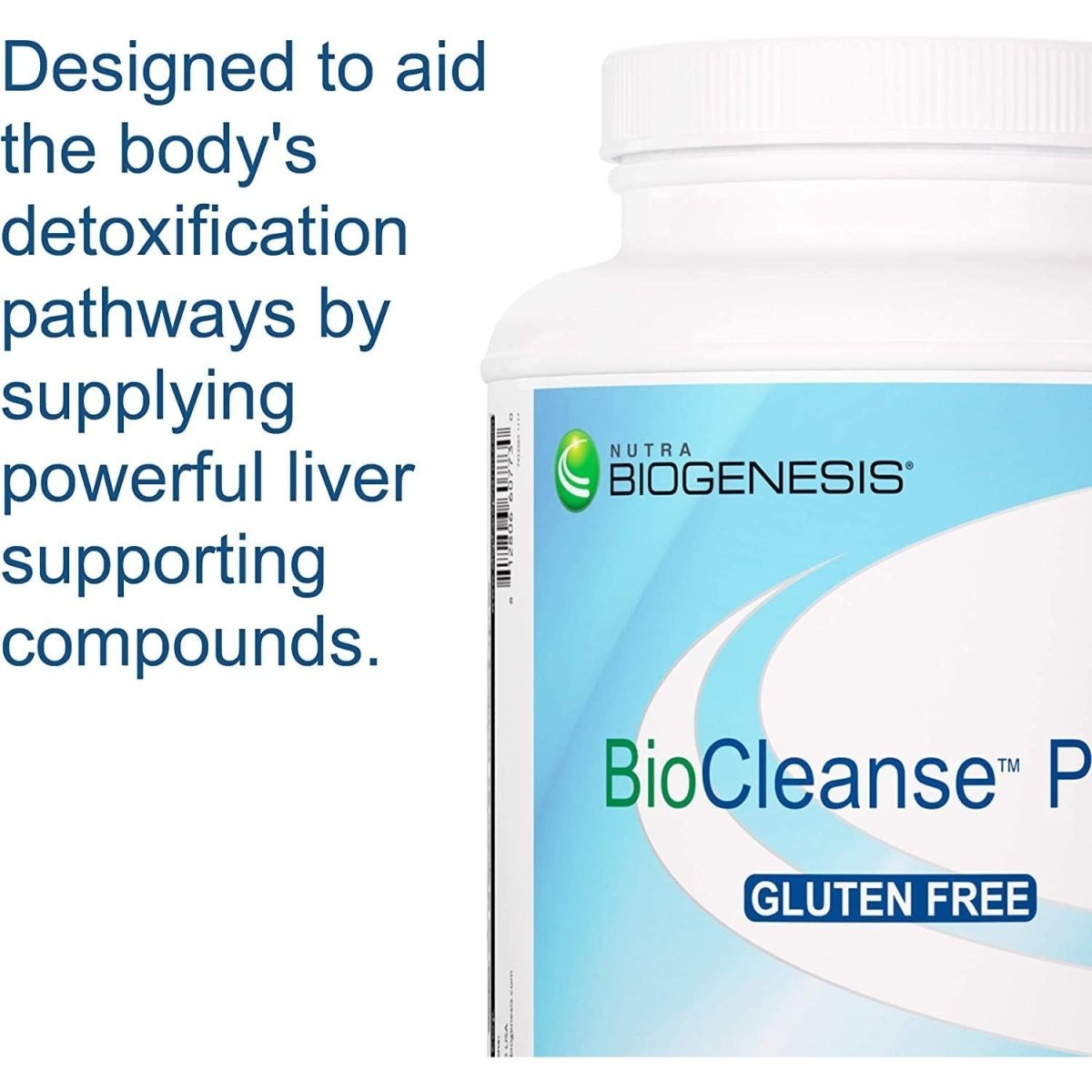 Nutra BioGenesis - BioCleanse Plus - Enzymes digestives, chardon-marie et mélange de protéines végétales pour la digestion, la détoxification et la purification du foie - Sans gluten, poudre - 1,9 lb