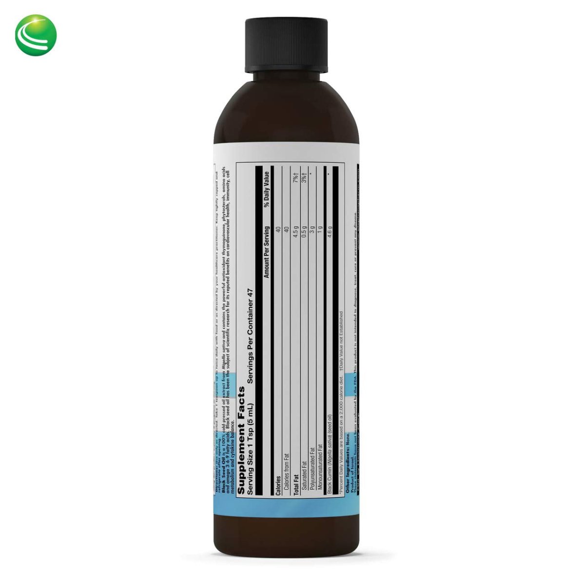 Nutra BioGenesis - Huile de nigelle - Extrait de graines de cumin noir - Végétalien, sans gluten, sans OGM - 236 ml