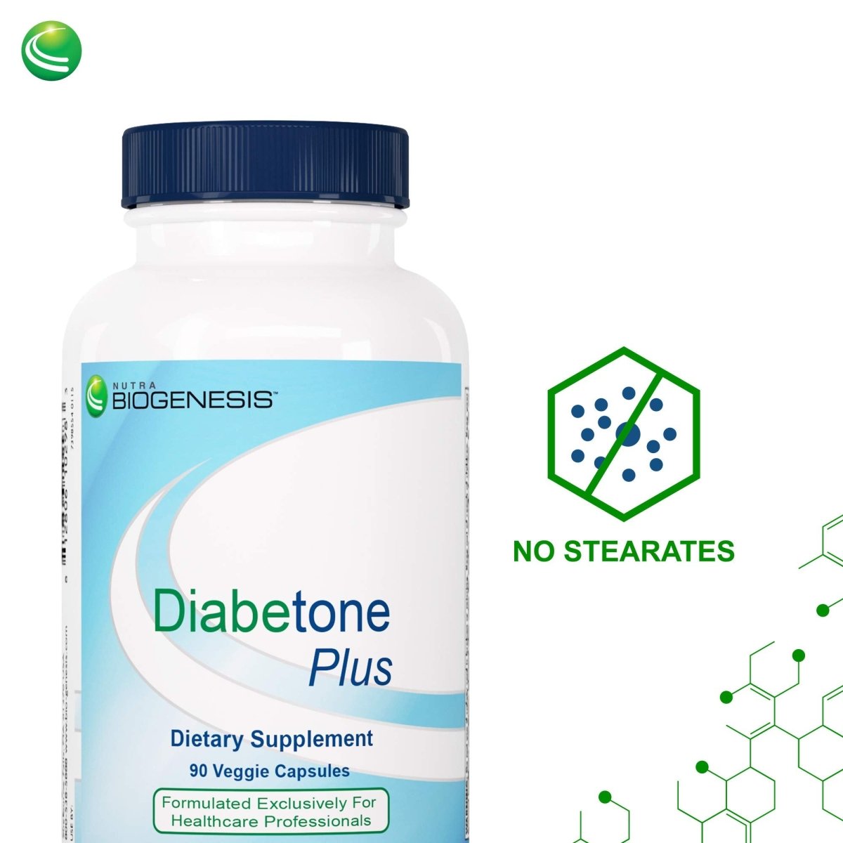 Nutra BioGenesis - Diabetone Plus - Gymnema, Bitter Melon, Biotin and Chromium to Help Support Metabolic Balance - 90 Capsules