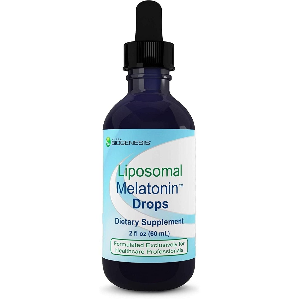 Nutra BioGenesis - Mélatonine liposomale - Mélatonine et vitamine B6 pour favoriser le sommeil - Liquide, sans accoutumance, sans gluten - 59 ml