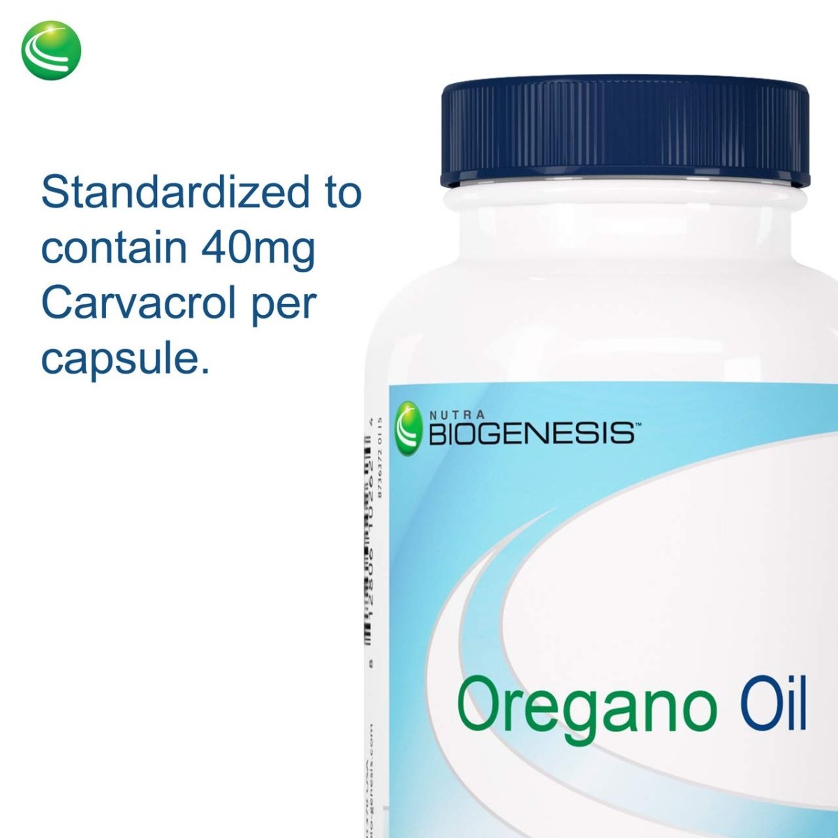 Nutra BioGenesis - Oregano Oil - Breathing and Digestive Support - 120 Capsules
