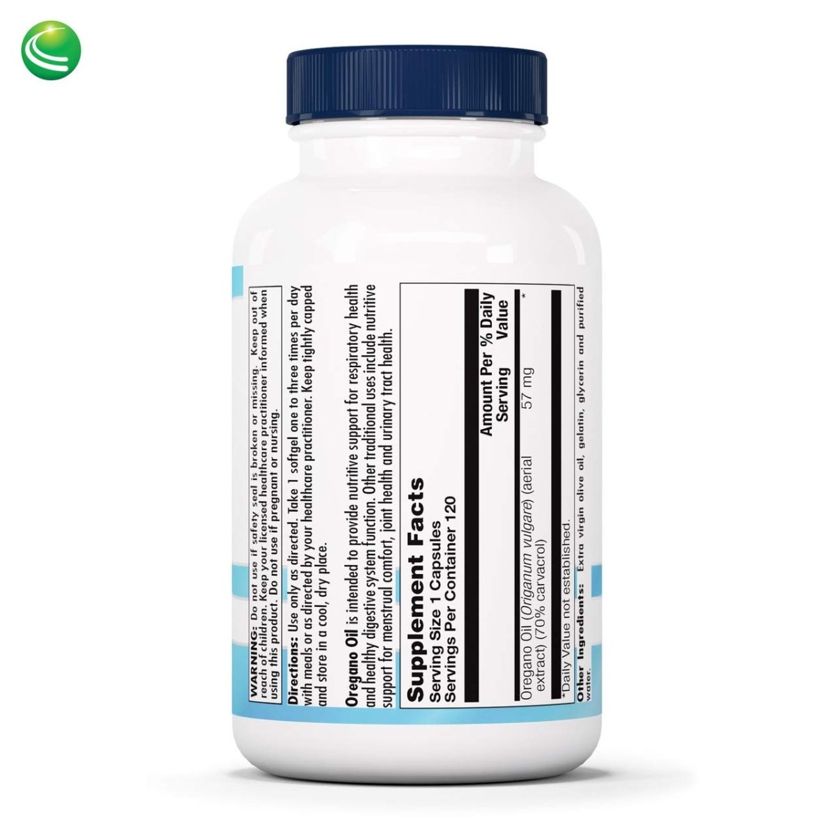 Nutra BioGenesis - Oregano Oil - Breathing and Digestive Support - 120 Capsules