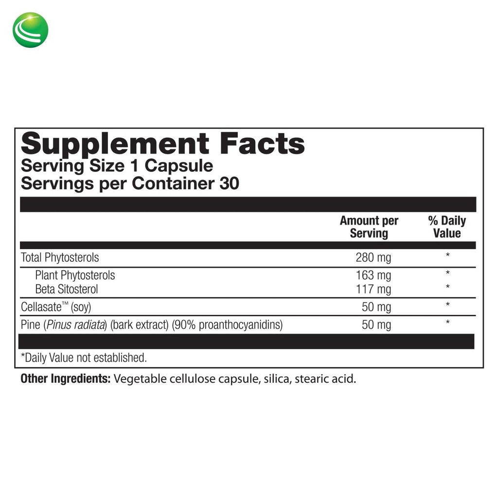 Nutra BioGenesis - Sterol 117 - Plant Sterols and Pine Bark Extract to Help Support Immunity, Urinary Tract Health and Cholesterol Already Within Normal Range - 30 Capsules