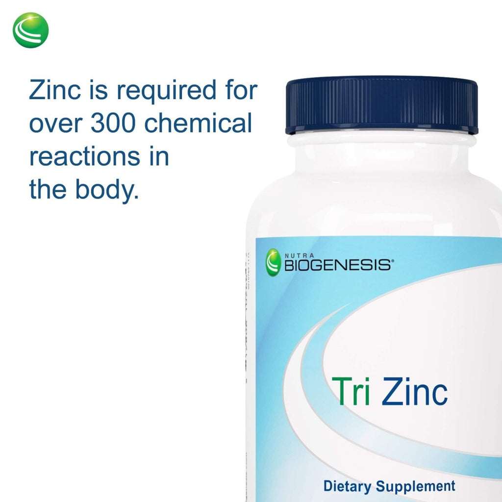 Nutra BioGenesis Tri Zinc – Soutien à la Digestion et à la Santé Immunitaire – 90 Gélules